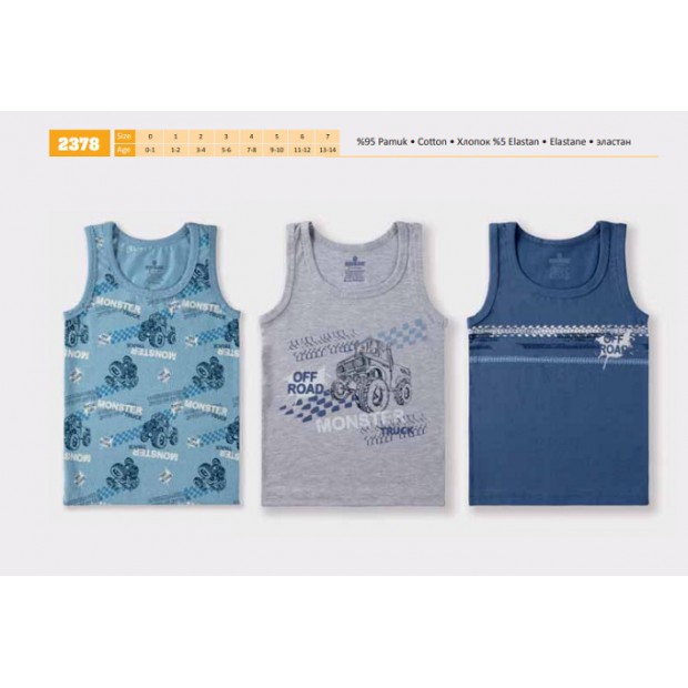 BR Майка для хлопчика 2378   6(3) шт