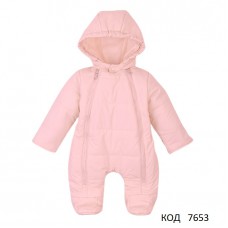 ЛяЛя Комбінезон плащівка (синтепух 200г/кв.м) УНІ   8ПЛ084 (3-03)  РОЖЕВИЙ  62,68,74  1 шт.