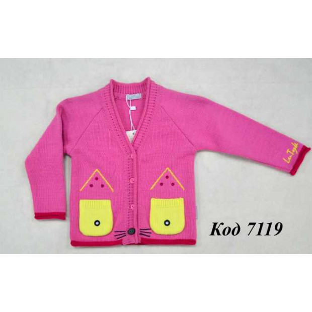 -- 843Кофта для дівч. "Киця", н/в,  КД-843    74-80  2шт