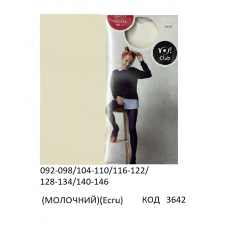 YO Колготки капронові RAM-0009  мікрофібра без малюнку  40 DEN МОЛОЧНИЙ   92-98/152-158  1 шт