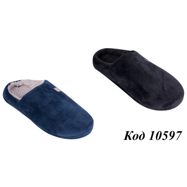 Тапочки мужские OK-008 велюр на махре 40-41/42-43/44-45  3пары