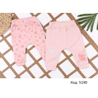 Tr Штанішки для дівчинки інтерлок MİNİWORLD 18515  6-12 міс.  8шт