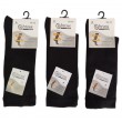 Bross Шкарпетки бавовняні чоловічі 8041 без резинки  Чорний  39-42/43-45  12(3)шт.