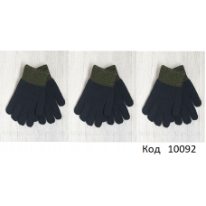 Ch Перчатки для хлопчика подвійні вязка KL-7-25А  розмір16  12(3)шт