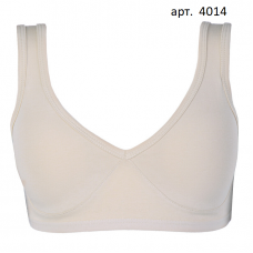 BR Топ для дівчинки 4014,03   БЕЖЕВИЙ  ПУШ-АП  06,07,08    6(3) шт.