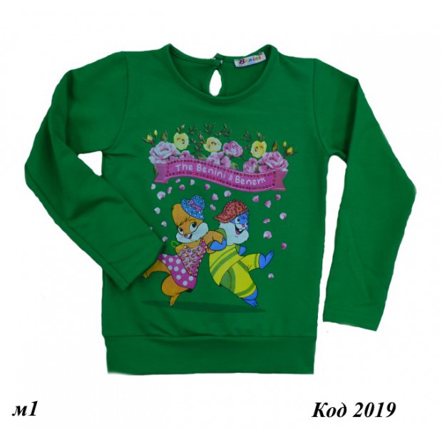 Tr Реглан для дівчинки 2-х нитка BNN 4769  116-134   4 шт