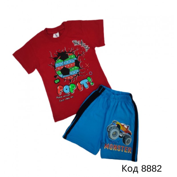 Tr Коcтюм для хлопчика (футболка+шорти) Pitiki   1-4 роки  4 шт.