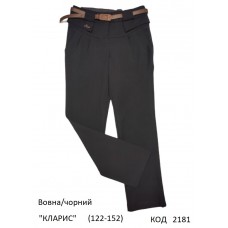 SuzieБр 122-152шерсть Брюки для дівчинки Бр13608 "КЛАРИС" чорний 122-152 6 шт.