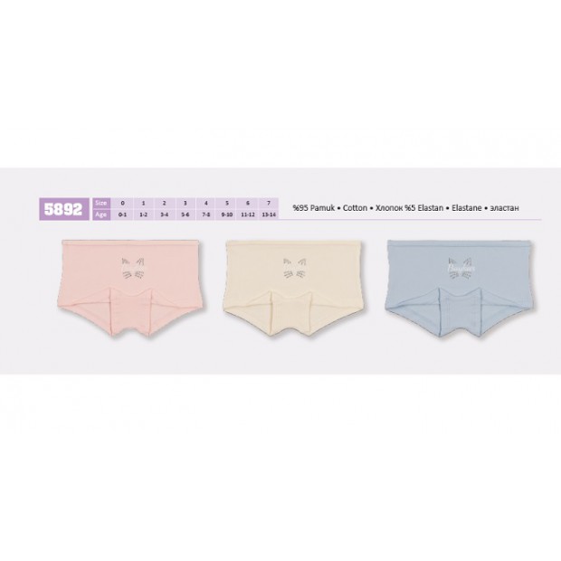 BR Шорти для дівчинки 5892,99        06,07  12(6) шт.