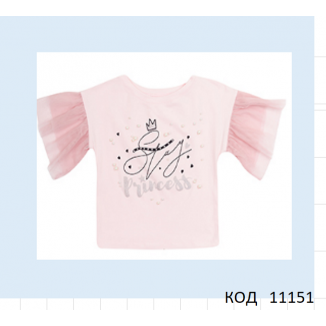 Футболка лето девочка 3ск142   098-110//116-128    3шт