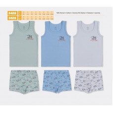 BR Набір6 білизни для хлопчика(майка+боксери) 2428/3428    6(3) шт.