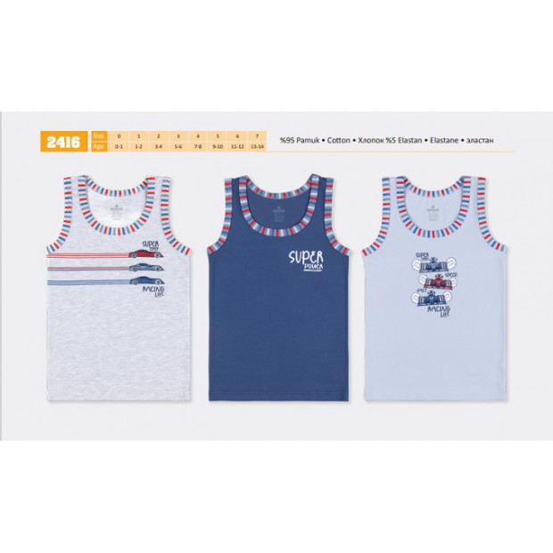BR Майка для хлопчика 2416   6(3) шт