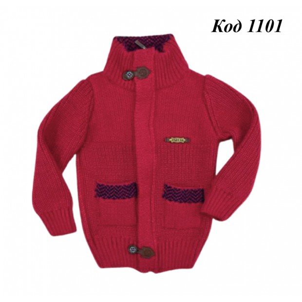 Tr Кофта в'язана для хлопчика на замку Zeni 01     2-92    3(1) шт