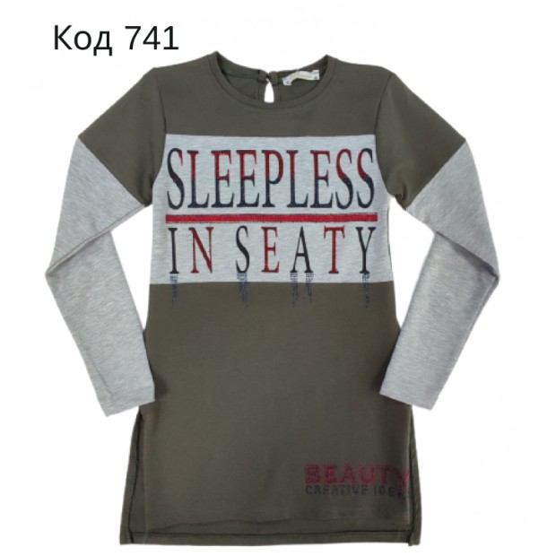 Tr Туніка для дівчинки 2-х нитка BNN 9786  116-134 4 шт.