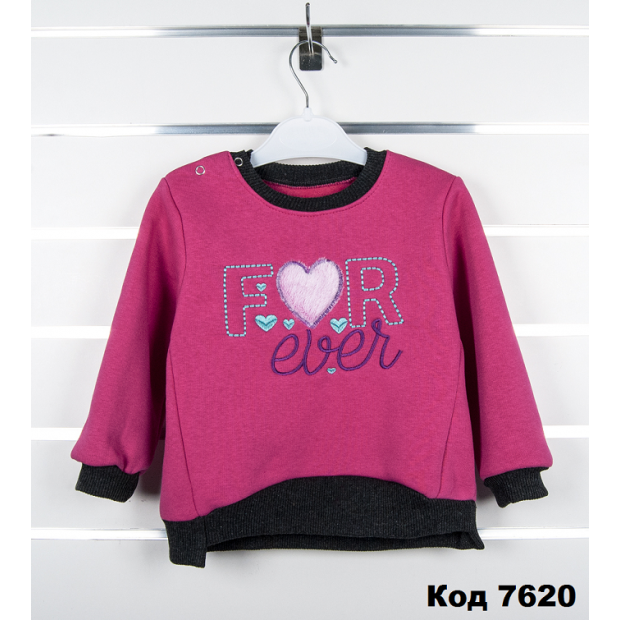 МС Толстовка 3-х нитка начос для дівчинки Forever 86,92,98р. 3шт.