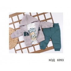 Tr Костюм 3-ка для хлопчика 3-х нитка начос  STAR 312 9міс.-3роки 4 шт.