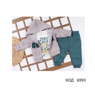 Tr Костюм 3-ка для хлопчика 3-х нитка начос  STAR 312 9міс.-3роки 4 шт.