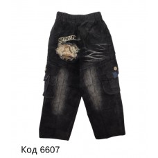.Ch Штани для хлопчика ВЕЛЬВЕТ 1016 4-7 років ЧОРНИЙ 4шт