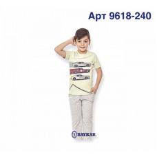 BR Піжама для хлопчика 07-10 (футболка+штаниі)  9618    SU(ACIK) YESIL(240)м'ята  1шт.