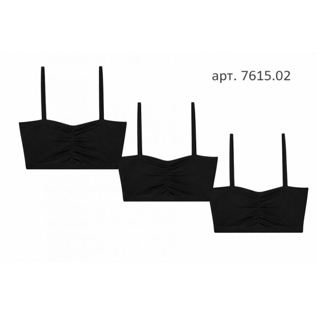 BR Топ для дівчинки 7615,02   ЧОРНИЙ   06,07,08    6(3) шт.
