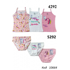 BR Набір білизни для дівчинки(майка+ТРУСИ) 4292/5292   6(3) шт.