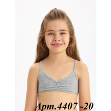 BR Топ для дівчинки 4407,20   СІРИЙ   06,07,08    12(3) шт.