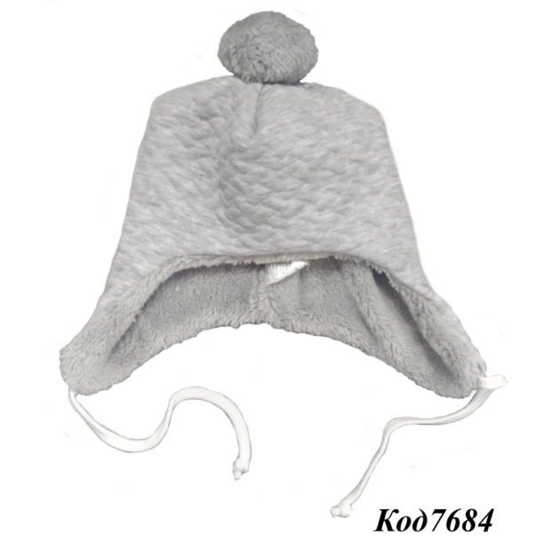 Bts Шапка капітон/махра "Бегемотик"  56,62,68,74,80  5(3)шт