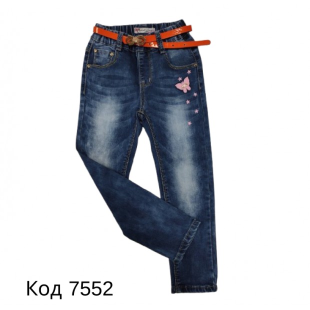 Ch Штани для дівчинки ДЖИНС H.L.Xiang D-286  98-122 6(3)шт