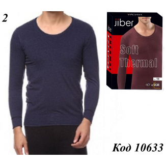 Jiber Термо Кофта длин.рукав мужская МЕЛАНЖ    170  S/M//L/XL/2XL   1 шт