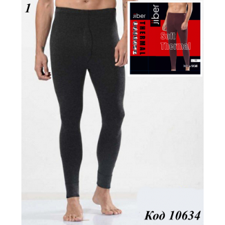 Jiber Термо Кальсоны с гульфиком мужские МЕЛАНЖ    175  S/M//L/XL/2XL   1 шт
