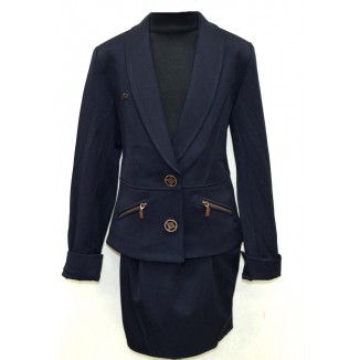 ,,Suzie122-152шерстьКОСТЮМ Піджак "Стефані"(5480)+Спідниця синій122-152 6 шт