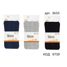 Bross  Колготки бавовняні для дівчинки АЖУР 3633 МІКС   6(3) шт.