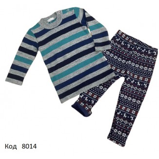 Ukr Костюм для дівчинки (Туніка вязка + лосини на хутрі)   92-116 шт