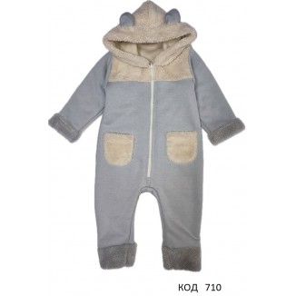 ЛС Комбінезон-Ромпер 3-х нитка-хутро  68  4(1) шт.