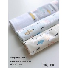 LtAn Пелюшка непромокаюча велика 65*90 (махра+ситець)  2шт