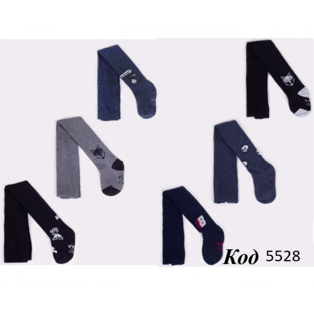 YO Колготки бавовняні для хлопчика RAB-0003C  КОЛЬОРОВІ   6(3) шт