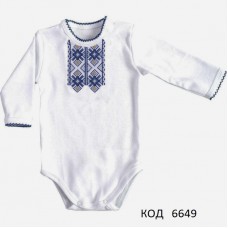 LD Боді інтерлок для хлопчика ВИШИВАНКА  20-28(62-86)   5 шт