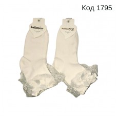 ArtiKatamino Шкарпетки бавовняні для дівчинки СВЯТКОВІ К22045 КРЕМ  12(3) шт.