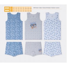 BR Набір6 білизни для хлопчика(майка+боксери) 2424/3424    6(3) шт.