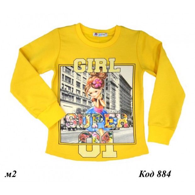 Tr Кофта для дівчинки 2-х нитка BNN 4768    116-134   4 шт