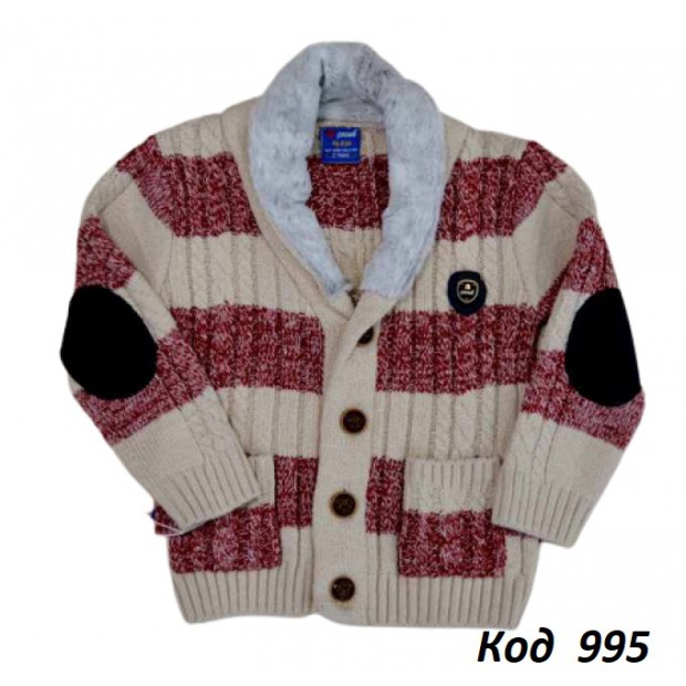 Tr Кофта в'язана для хлопчика на гудзиках Cucuk 6203    (2-3).  3(2) шт.