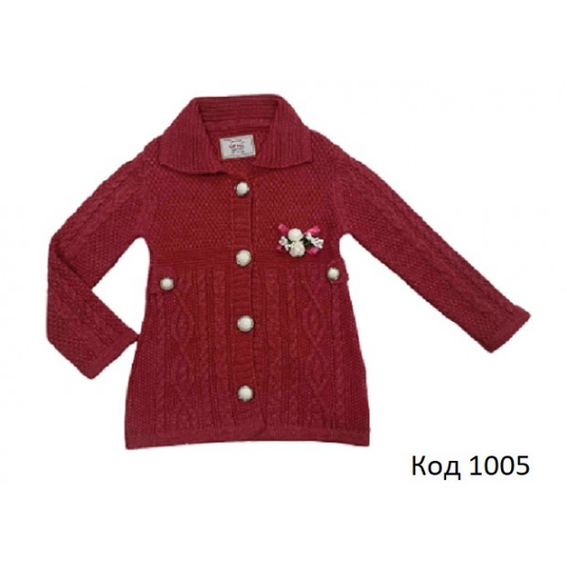 Tr Кофта в'язана для дівчинки на гудзиках CINALI  3795  1-3  3 шт