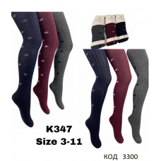 Belino Колготки бавовняні для дівчинки МАЛЮНОК K-347  МІКС 6(3) шт