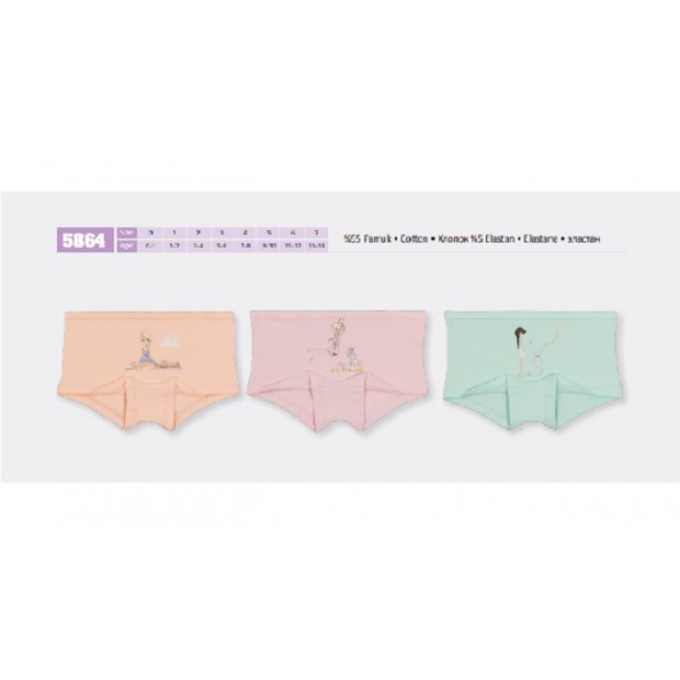 BR Шорти для дівчинки  5864,99    06,07    12(6) шт.