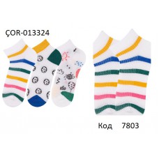 Bross Шкарпетки бавовняні для хлопчика короткі СІТКА Малюнок ÇOR-013324 МІКС  12(3)шт.
