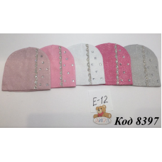 ANPA Шапка в'язана для дівчинки  E-12 .  48-50р. 5шт