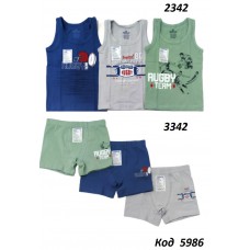 BR Набір білизни для хлопчика(майка+боксери) 2342/3342      6(3) шт.
