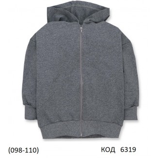 ТТ Кофта 2-х нитка на замке КАПЮШОН 4220292  098,104,110  3 шт