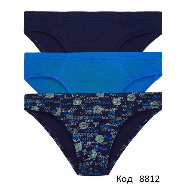 ЛяЛя Труси для хлопчика стрейч  "ЛЯ-ЛЯ "к12ск112(2-445)   60,64,68  3шт