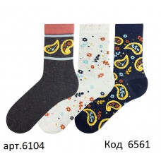 Bross Шкарпетки бавовняні жіночі 6104 Мікс  36-40  12(3)шт.